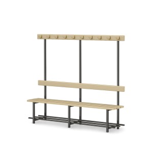 Klupa za svlačionicu sa vješalicama